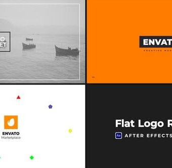 NV3F1000024 - Video Logo intro flat reveal