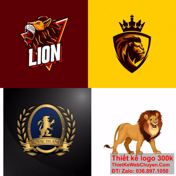 Thiết kế logo An studio hình con sư tử